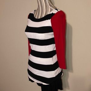 Express | Patriotic Striped Pocket Tee {S}